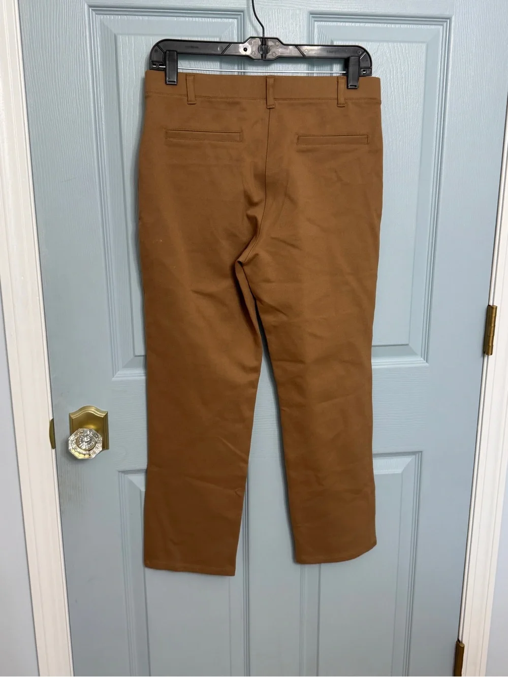 Quince Women’s Ultra Stretch Ponte Straight Leg Pants Medium Roasted Pecan Brown